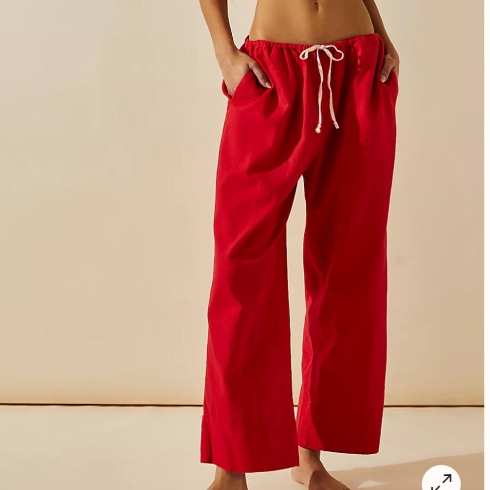 Free People Livin’ In It Cotton-Linen Pant